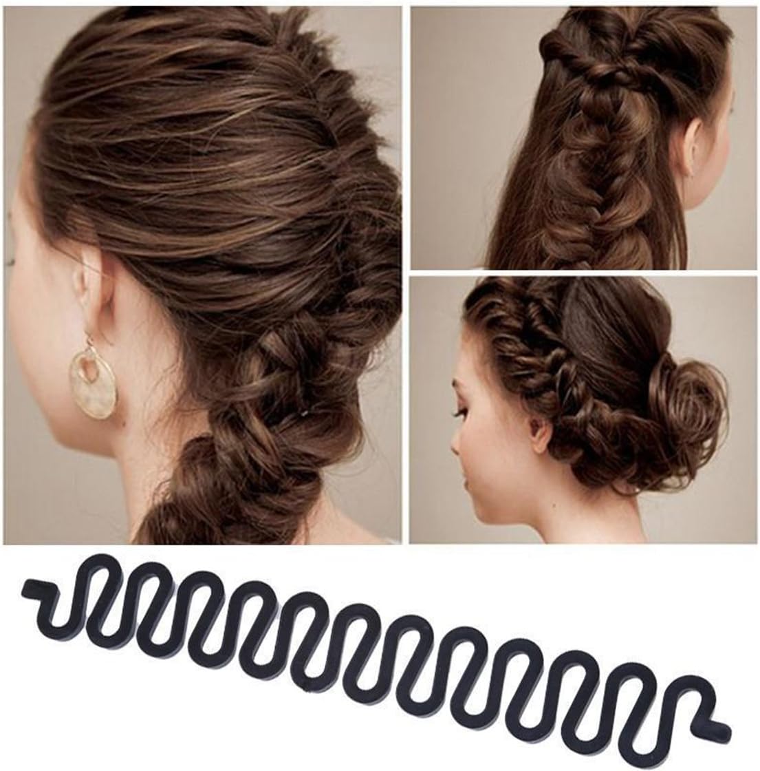 Fashion Magic French Hair Braider Centipede Ponytail Bun Braided Twist Sport Braid Tool