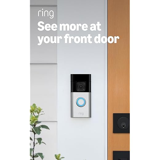 Ring Battery Doorbell Plus (newest model), Home or business security, Head-to-Toe HD+ Video, motion detection & alerts, and Two-Way Talk
