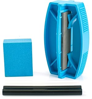 XCMAN Complete Ski Snowboard Side Edge Sharpener Care Tuner Kit with Gummy Stone ,PTEX Base Repair Candle