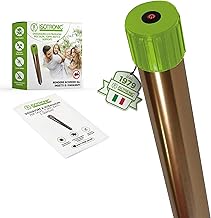 ISOTRONIC - Dissuasore Vibrasonic per talpe, roditori e serpenti, Vibrasonic, alimentazione a batteria, con tasto on/off, sistema con motore a vibrazione