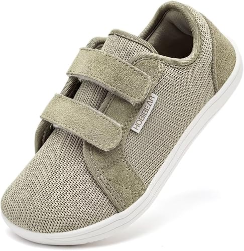 HOBIBEAR Kids Calzado Descalzo Ancho para niños niñas Outdoor Trail Running Minimalist Walking Shoes