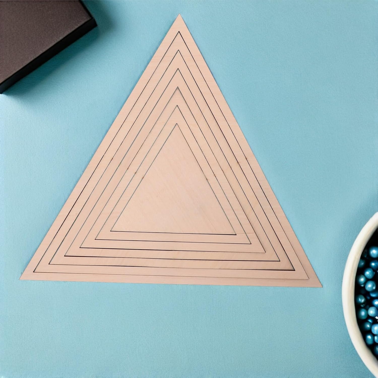 Pottery Forming Mold Set for Clay and Ceramic Cutting, Triangular