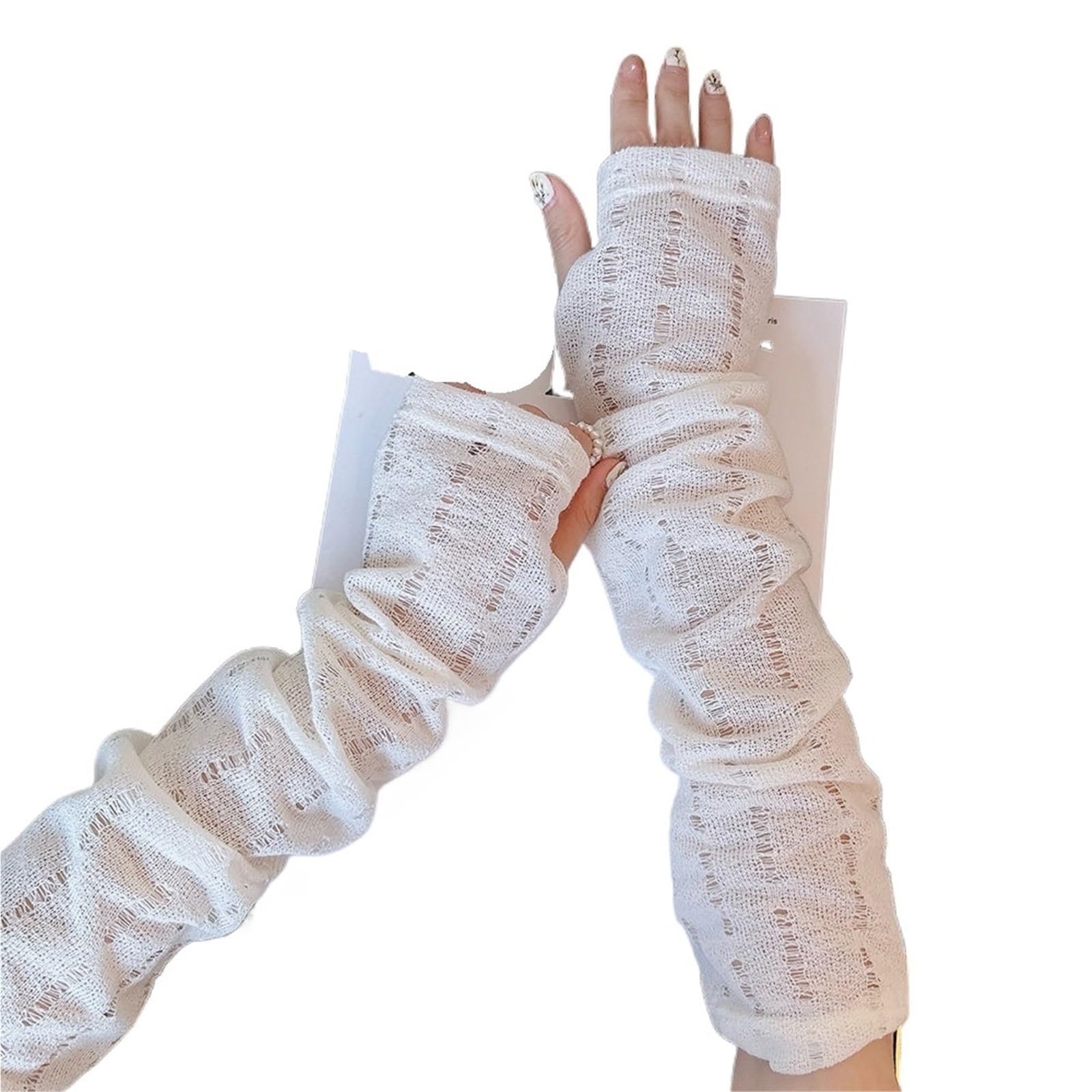 Mangas de hielo con protección solar verano y tejido fino transpirable 6