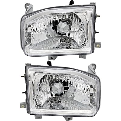 For Nissan Pathfinder Headlights Lamps Set 1999 2000 2001 2002 2003 2004 Halogen Driver and Passenger Side