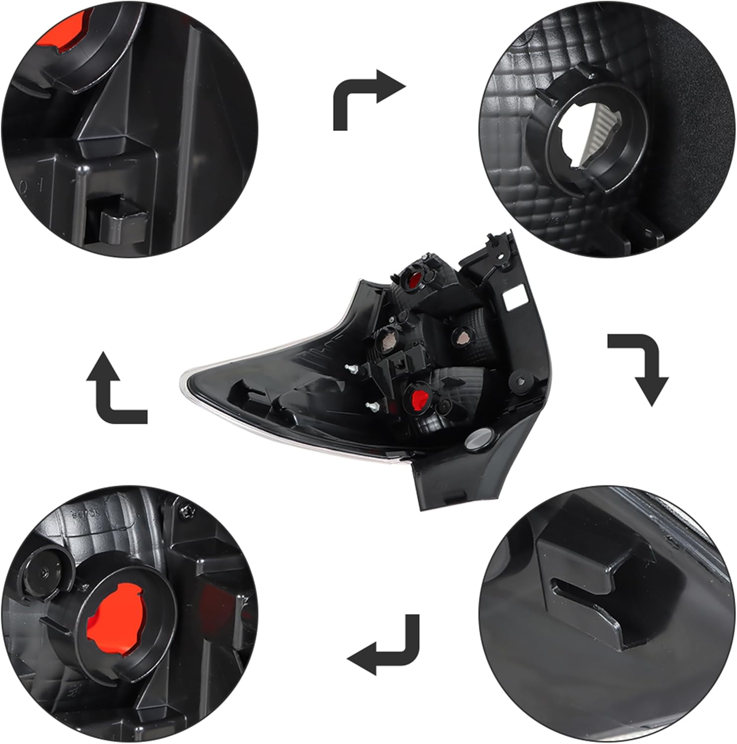 LH Driver Side Tail Light Replacement for Subaru Forester 2014-2016 Tail Lamp 84912SG051 SU2818105