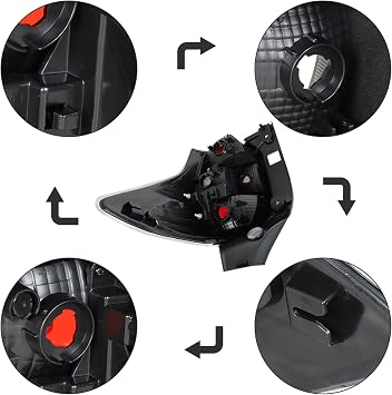 LH Driver Side Tail Light Replacement for Subaru Forester 2014-2016 Tail Lamp 84912SG051 SU2818105