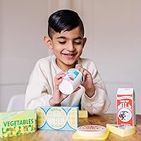 Vista 7 de Melissa & Doug, conjunto de alimentos de nevera, Anaranjado