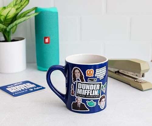 Miniatura 7 de The Office Toss - Taza de cerámica con estampado | Taza de café grande sin BPA para expreso, cafeína, bebidas, artículos esenciales para el hogar y