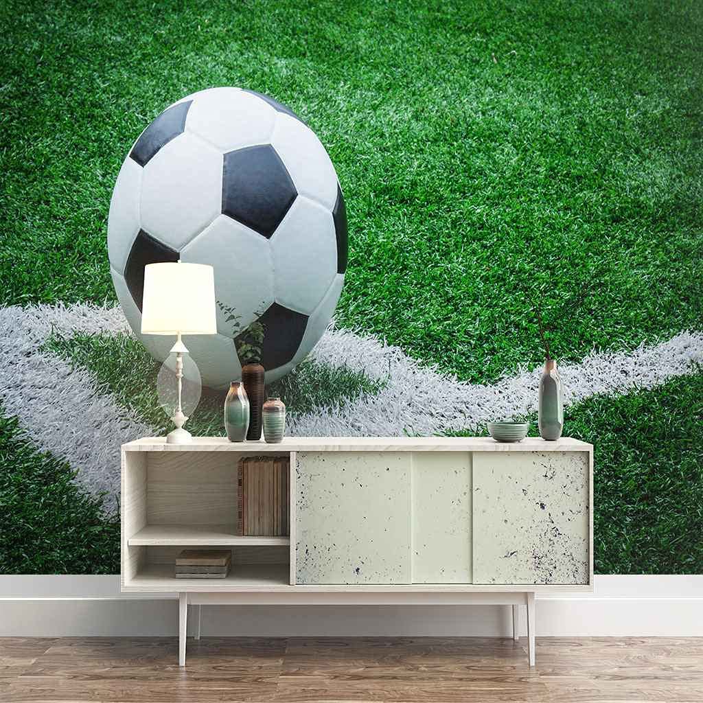 Papier peint autocollant football 3D sans colle canevas 350x256cm