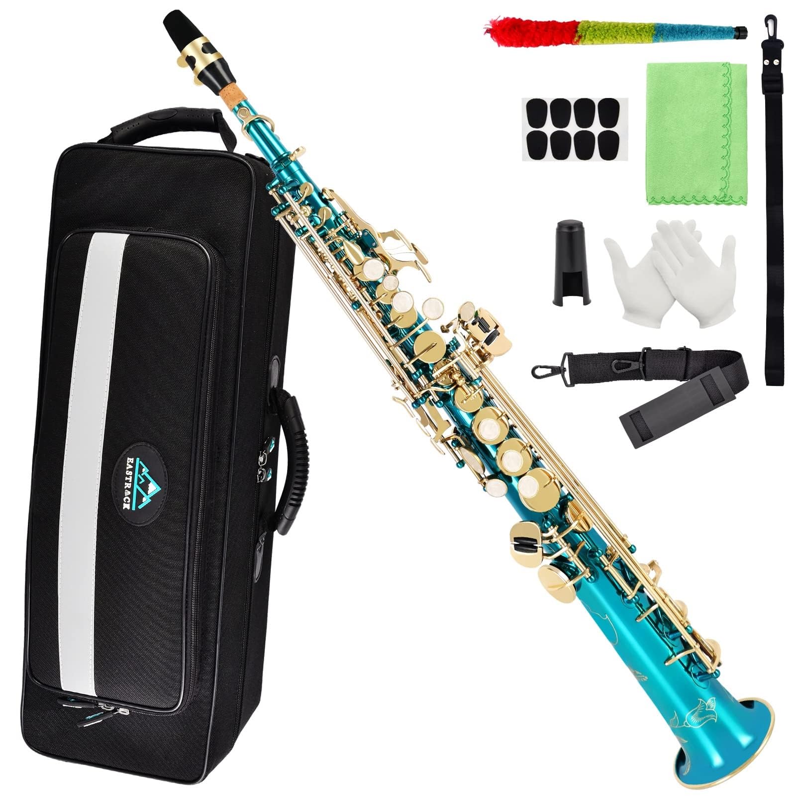 Amazon.com: EASTROCK Bb Soprano Saxophone Straight Sax Instruments