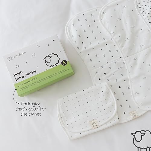 Miniatura 7 de Posh Baby Cotton Burp Cloths, Absorbent, Lightweight, and Gentle Cotton for Mess-Free Moments, Baby Burp Cloths for Boys and Girls An Essential