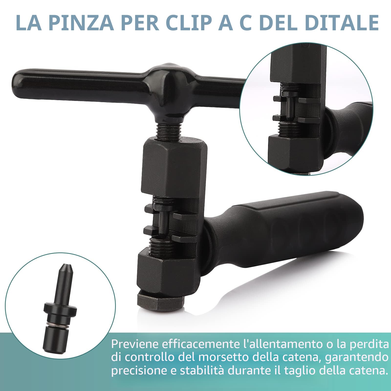 Homord Smagliacatena Bici Universale 5-12 Velocità Attrezzo Catena Bicicletta Rimuovere Installare