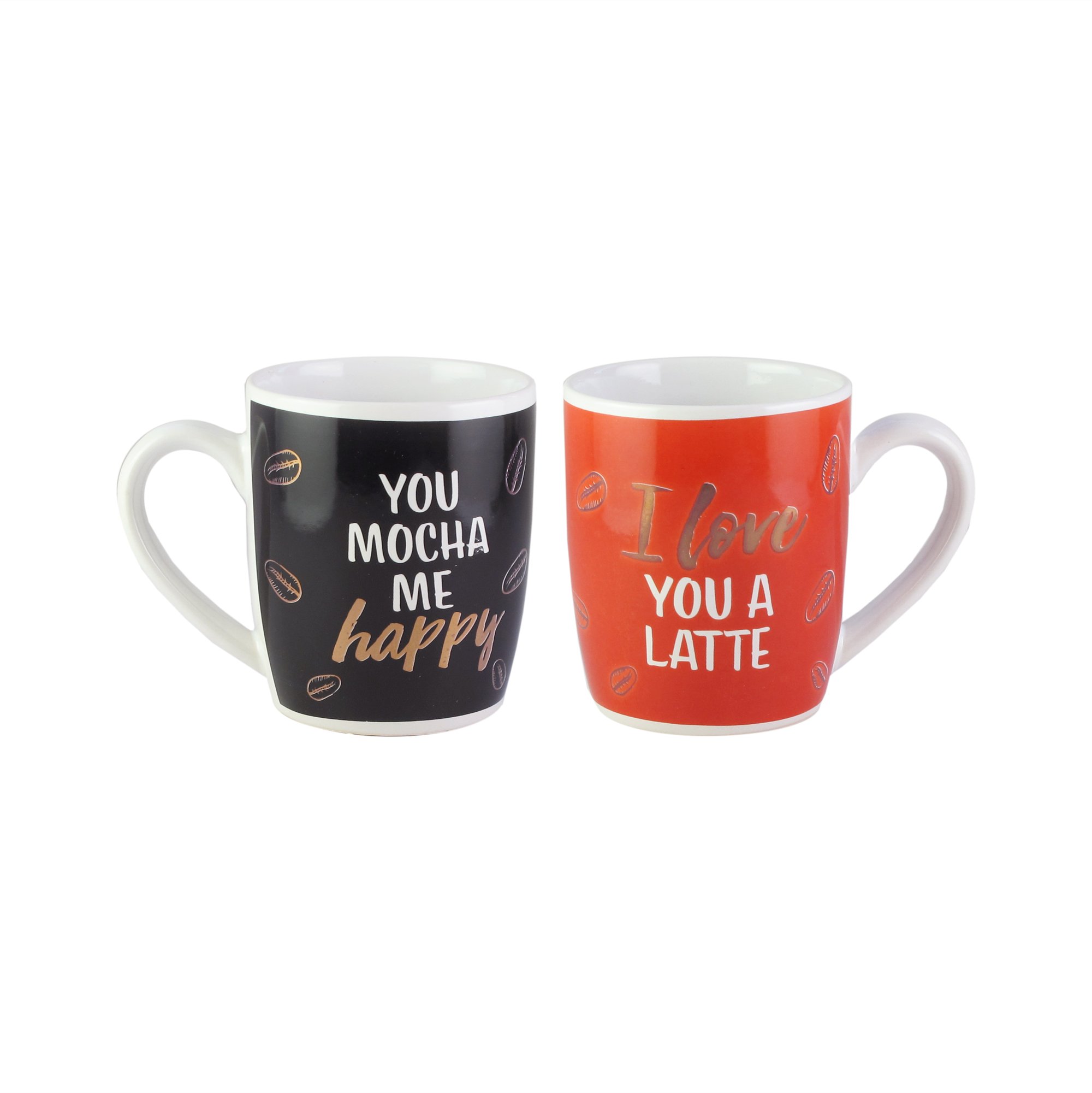 Amazon.com | American Atelier Mocha/Latte Coffee Mug Set, 3.6x2.5x4, Multi: Coffee  Cups & Mugs