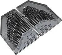 VICTOOL Jogo de 30 Peças Chave Allen | Medidas SAE 0,028–3/8 Polegada e Métricas 0,7–10 mm | Com Estojo de Armazenamento
