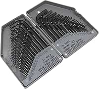 VICTOOL Jogo de 30 Peças Chave Allen | Medidas SAE 0,028–3/8 Polegada e Métricas 0,7–10 mm | Com Estojo de Armazenamento