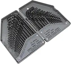 VICTOOL Jogo de 30 Peças Chave Allen | Medidas SAE 0,028–3/8 Polegada e Métricas 0,7–10 mm | Com Estojo de Armazenamento