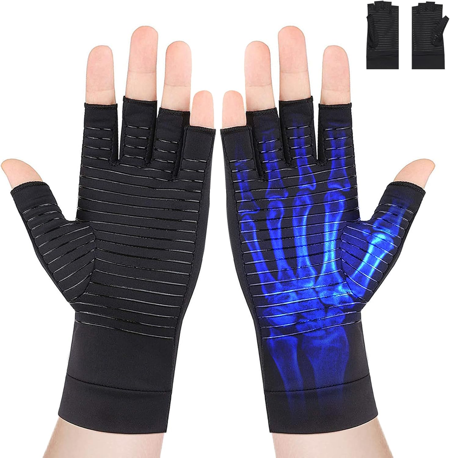 psycilla Arthritis GlovesBest Copper Infused Fingerless