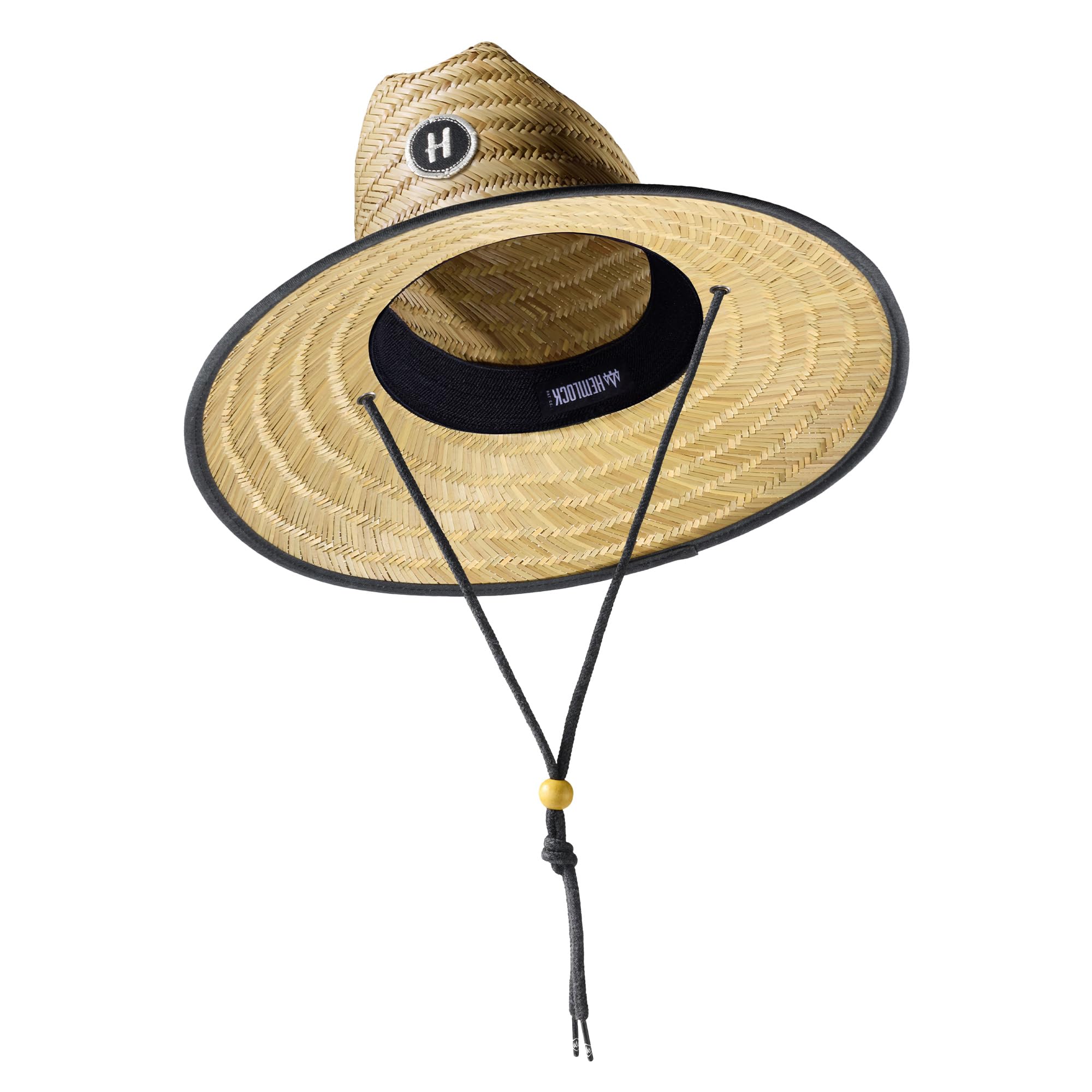 Straw Hat for Men & Women | Lifeguard Hat, Beach Hat & Sun Hat | UPF 50+ Wide Brim for Sun Protection | One Size | Hemlock