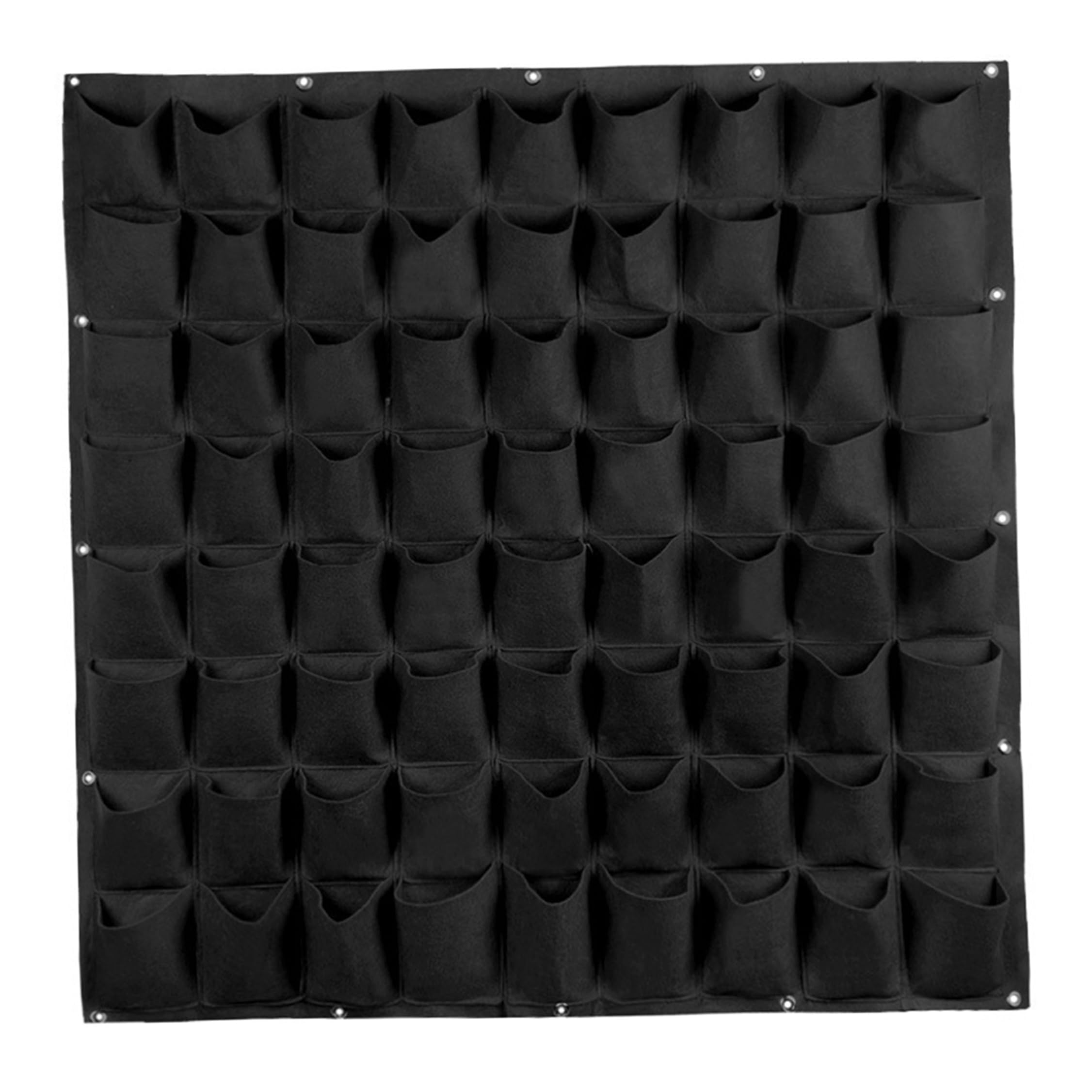 Macetero de pared vertical de 72 bolsillos para colgar plantas sin espacio