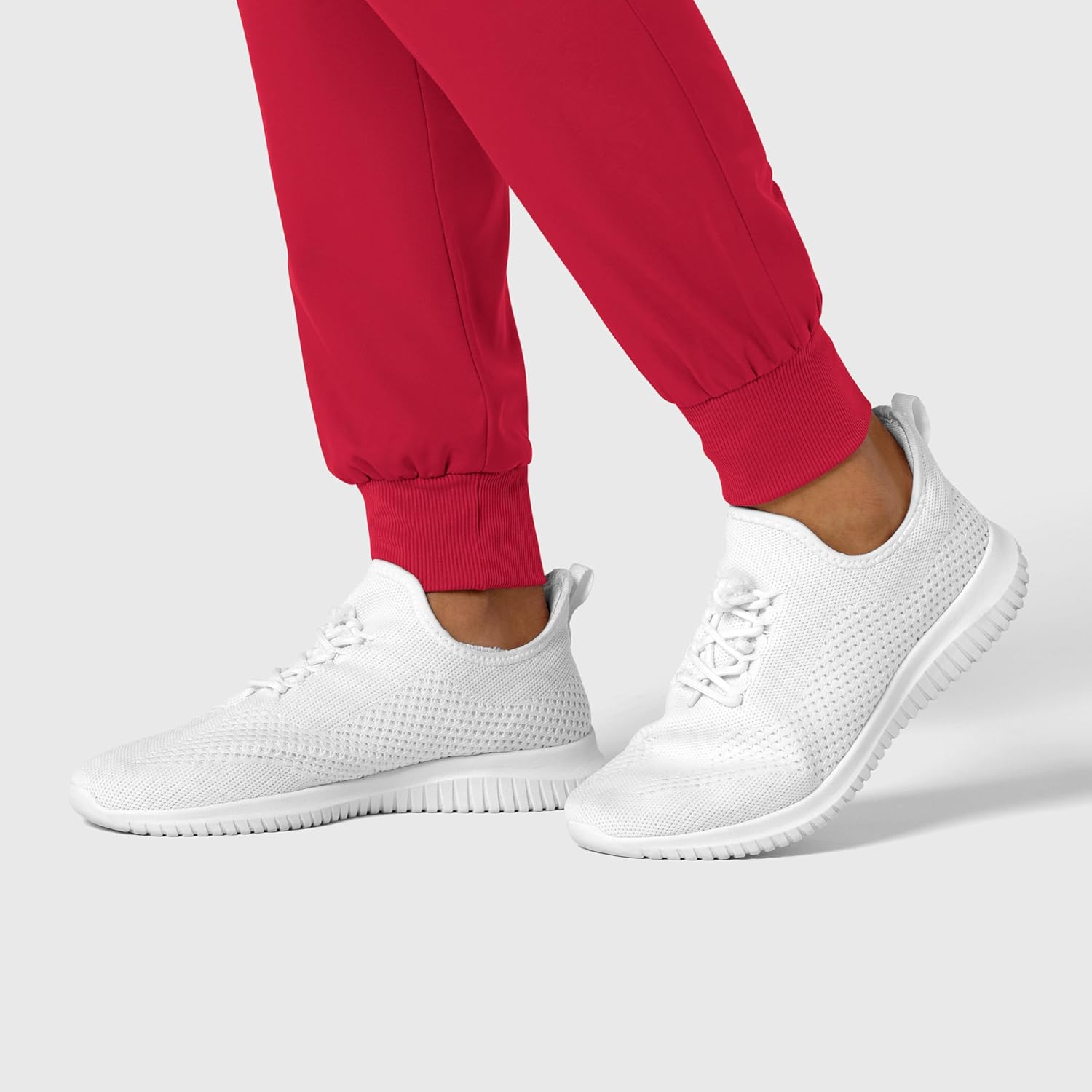 Wink Boundless Women's Jogger Scrub Pant - Red, XXS - Image 7