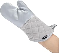 Vista 9 de Restaurantware Manopla de horno de 15 x 7 pulgadas, 1 manopla de horno resistente al calor, agarre ergonómico, guantes de cocina de fibra de vidrio