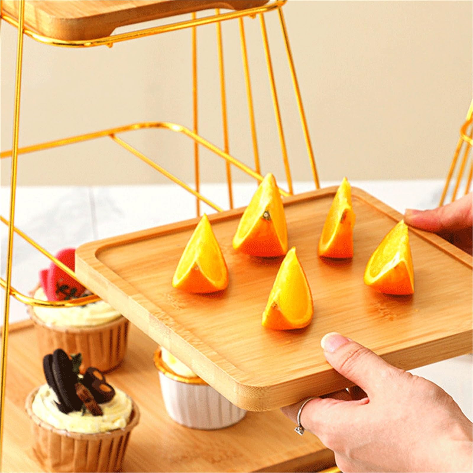 Présentoir à Gâteau Présentoirs à gâteaux, Plateaux thé de l'après-midi et présentoirs Plats froids sur Le thème la forêt Stand de Gâteaux(Petit)
