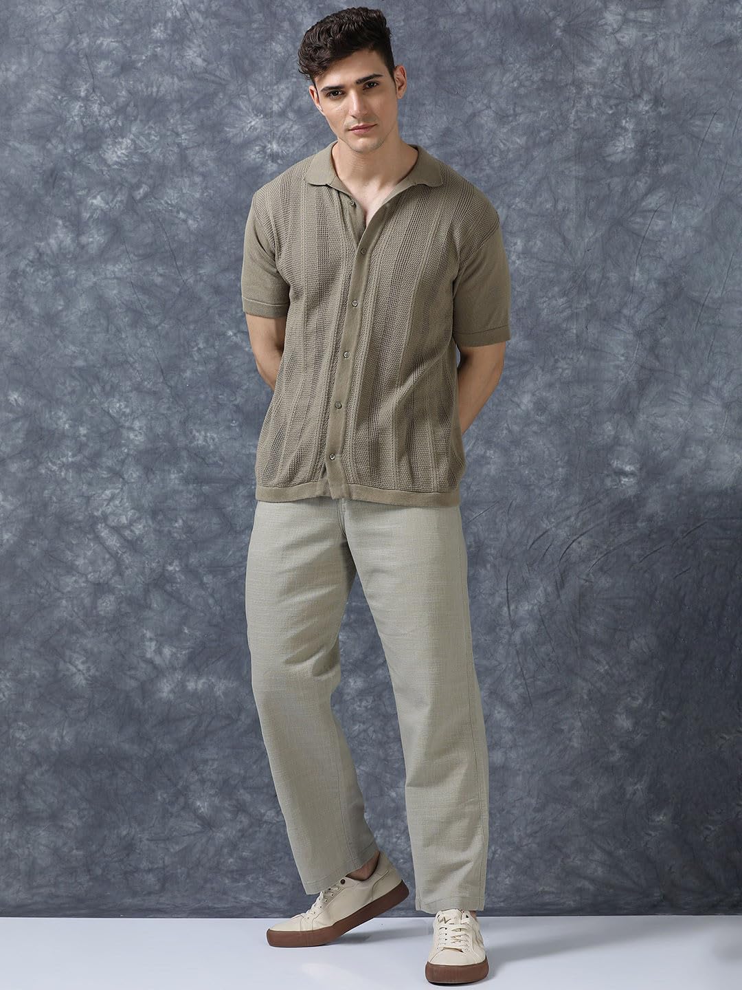 Shasmi Pantaloni da uomo in lino di cotone bianco, vestibilità comoda, casual, estivi, con coulisse, leggeri, comodi, per la spiaggia e tutti i giorni (pantaloni 289)