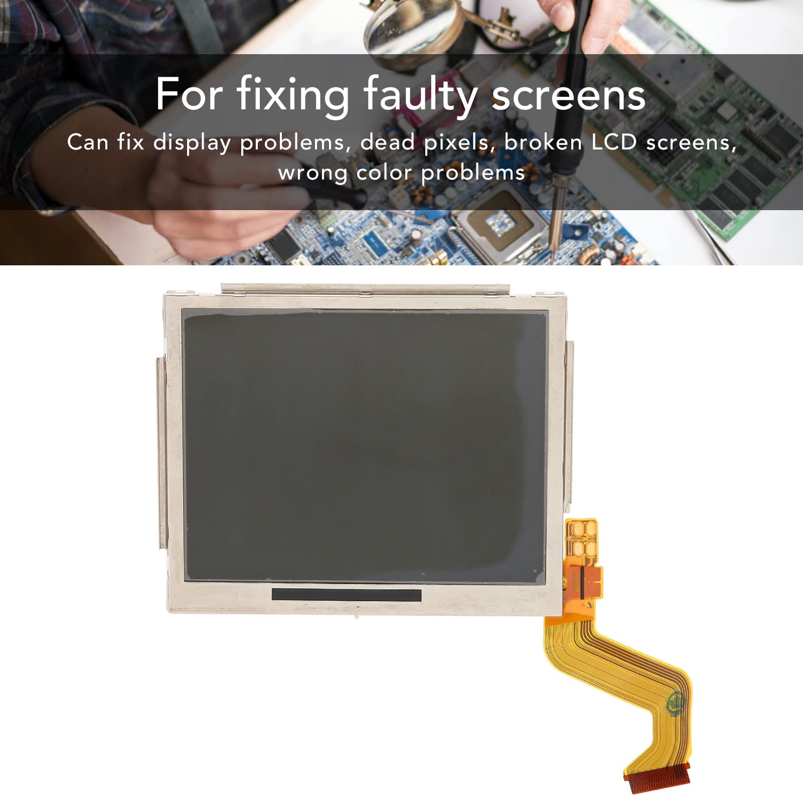Display LCD Parte Superiore per Console Portatile, 3,2 Pollici, Schermo di Ricambio per NDSL, Annadue