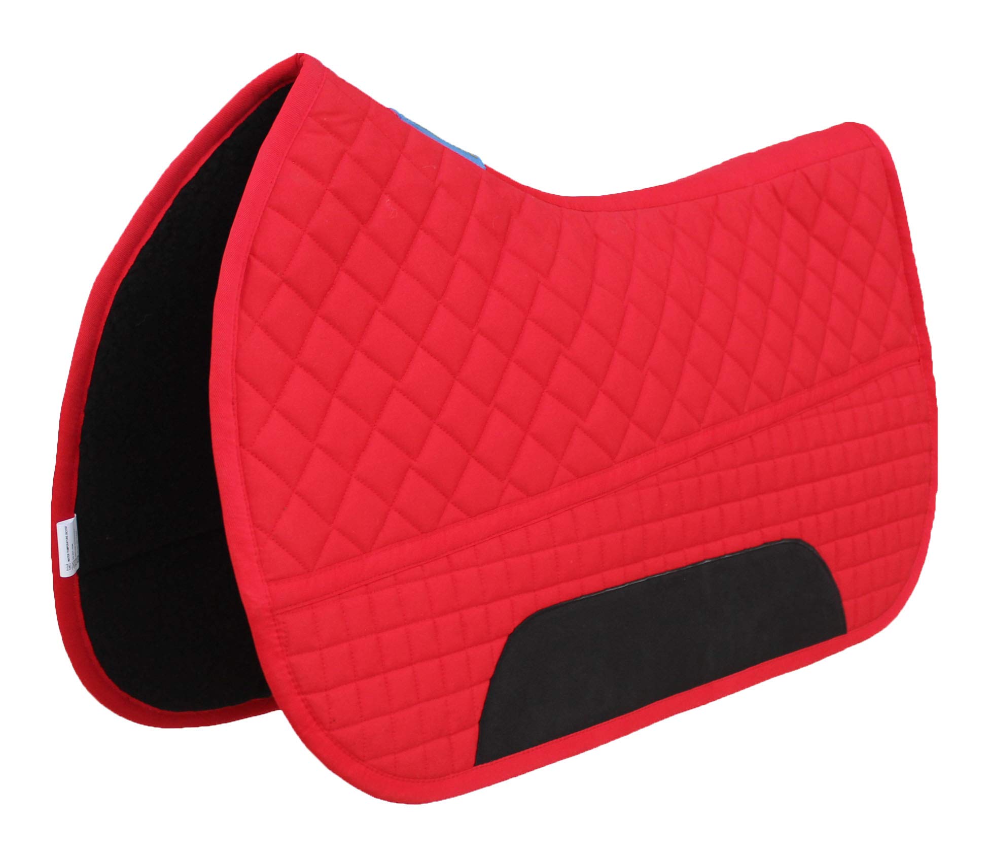 CHALLENGER - Sottosella per cavallo, 66 x 40,6 cm, foderato in pile, trapuntato, Western 39TS10RD