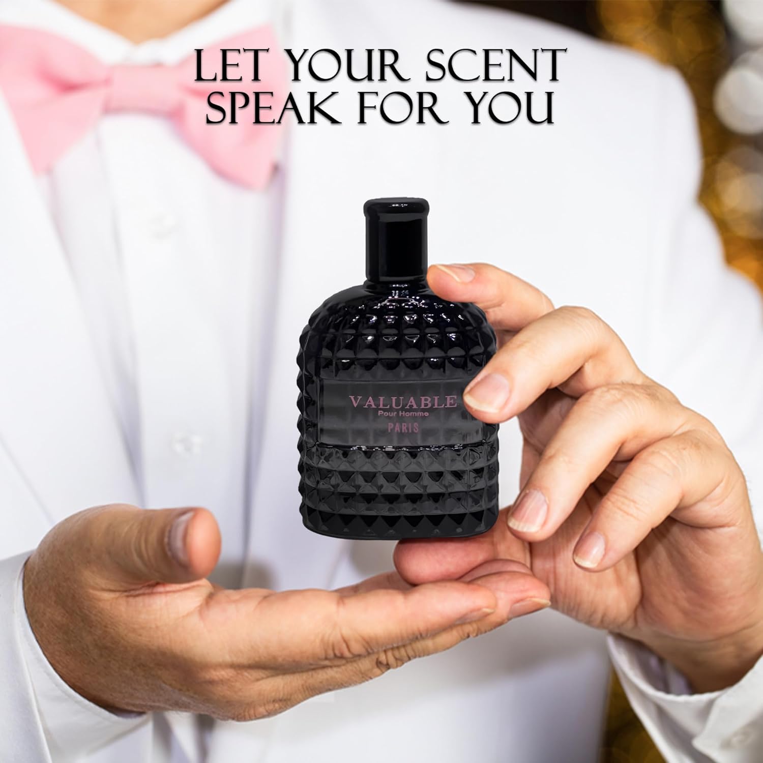 Valuable Couple Set Perfume for Women/Men Eau De Parfum - Amber Floral Jasmine, Bourbon Vanilla & Woods Oriental-Floral Women/Men Cologne with a Modern Twist Elegant 100ml Bottle for Best Gift