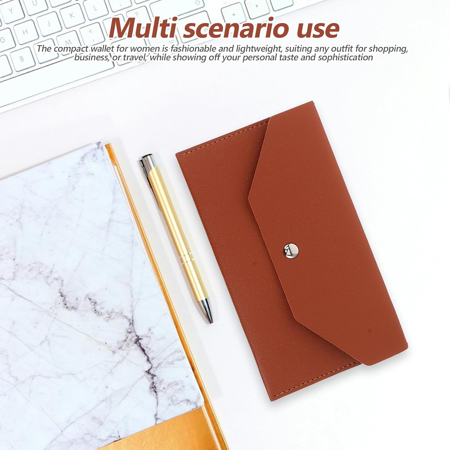 LIFKOME 3pcs PU Leather Wallet Card Case Set, Slim Small Organizer image 5
