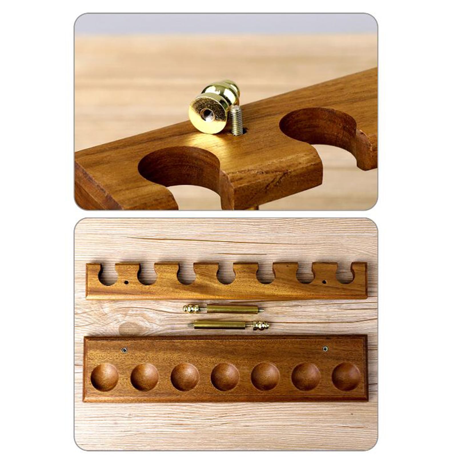 Soporte de madera for pipas tabaco - for con accesorios universales 7 puntas Regalos for hombres