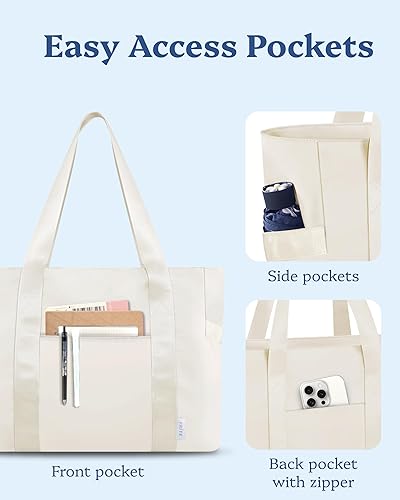 Miniatura 4 de Prite Bolsa de mano para mujer, bolsa de fin de semana con compartimento para laptop para trabajo, enfermera, viajes, gimnasio