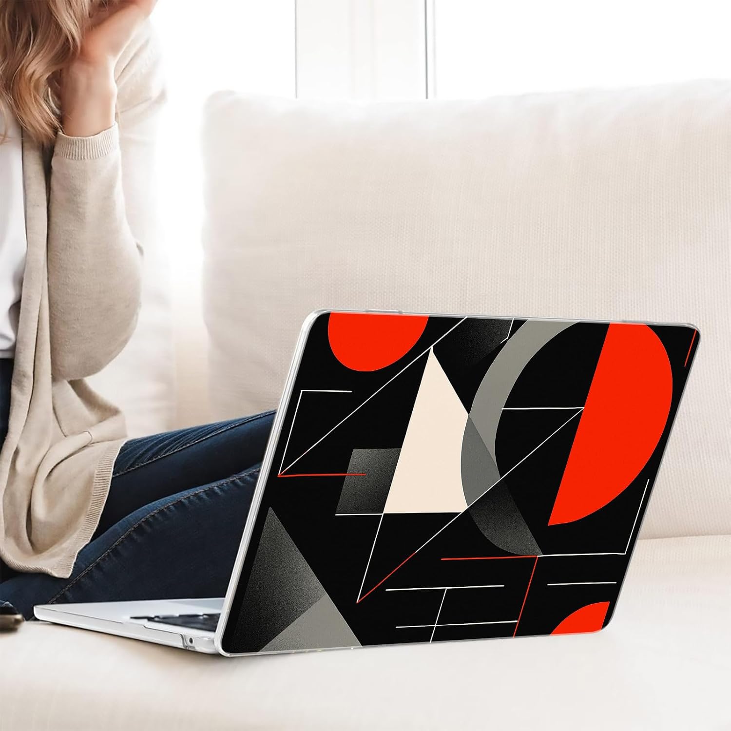 Compatible with MacBook Neo 13-inch, Hard Shell Case with Keyboard Cover and Screen Protector (A3404 A18 Pro chip, 2026 Release) - Geometry MC23033