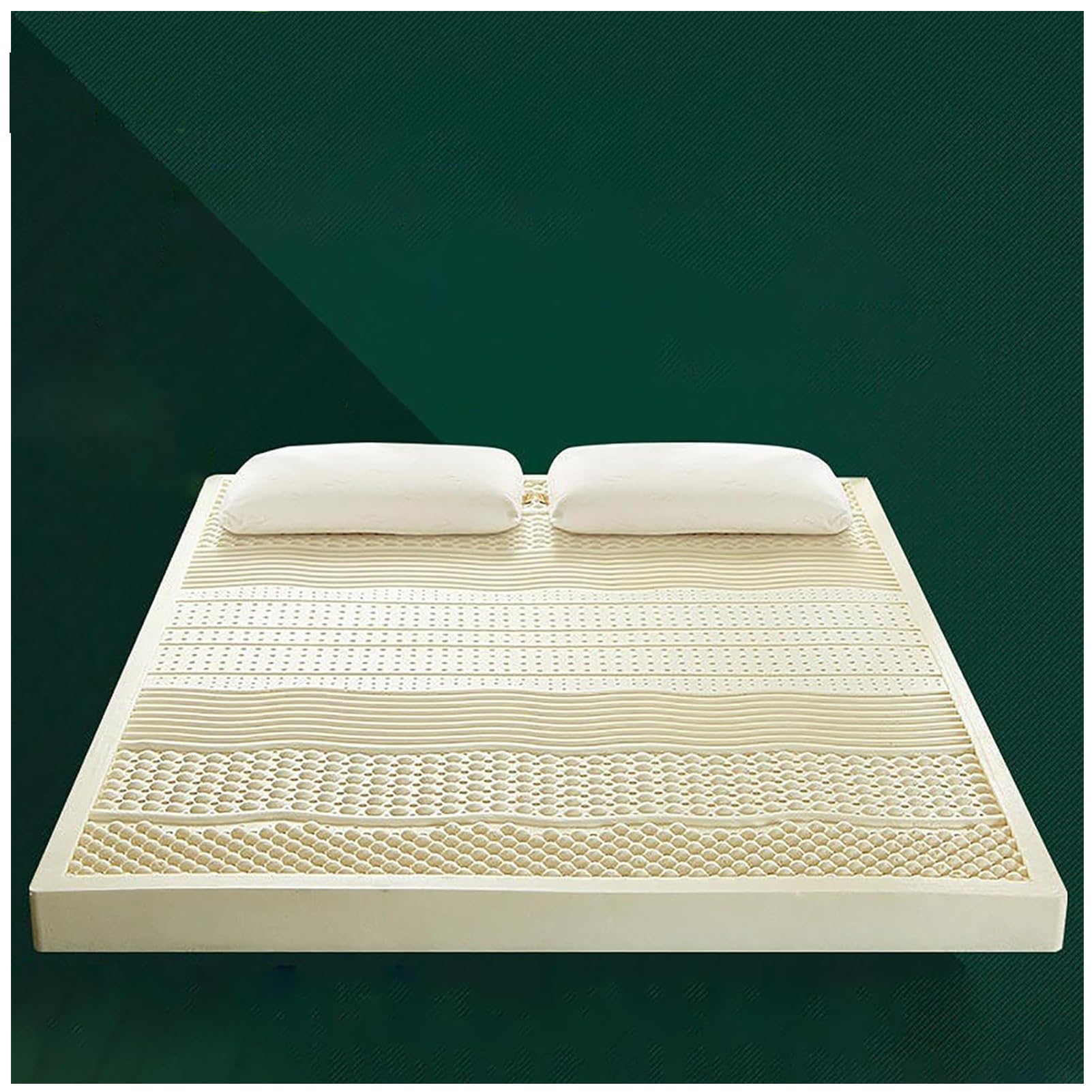 Surmatelas en latex naturel ferme de 5 cm ergonomique