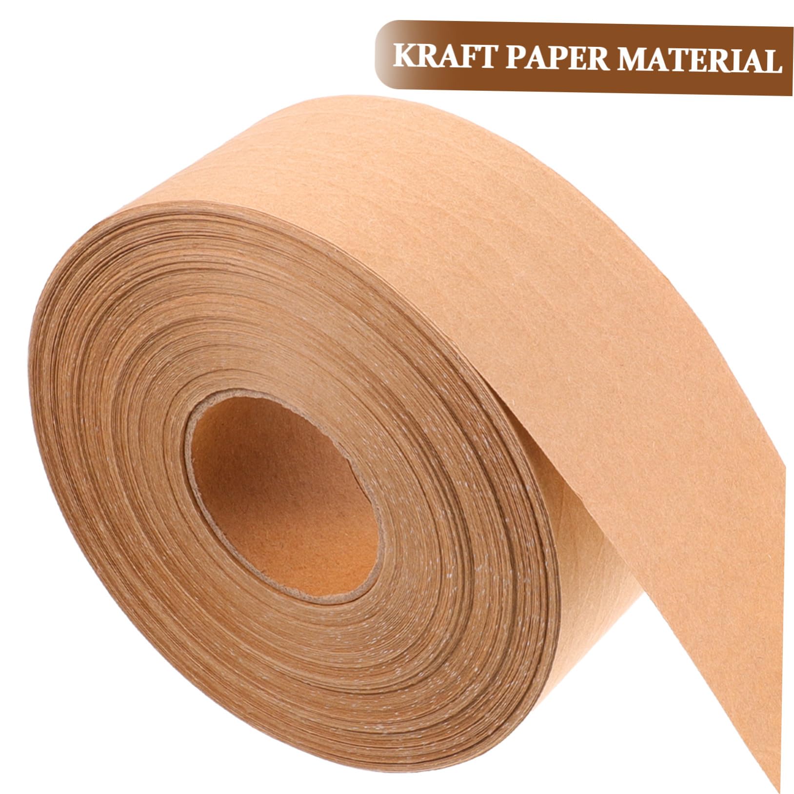 UKCOCO Ruban Adhésif Papier Kraft Adhésion Forte Résistant Haute Température Inscriptible Écologique pour et Scellage Cartonnage