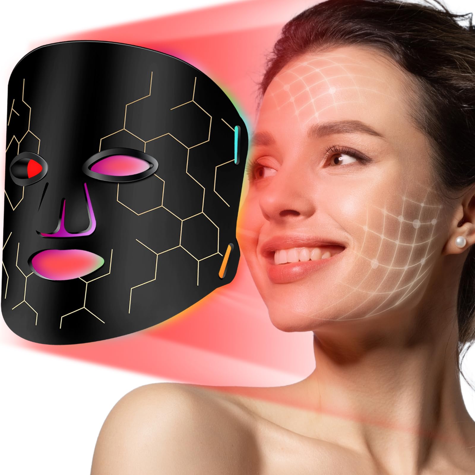 Amazon.com: RELEXNOW LED Fcae Mask Light Therapy, 8 Modes 288