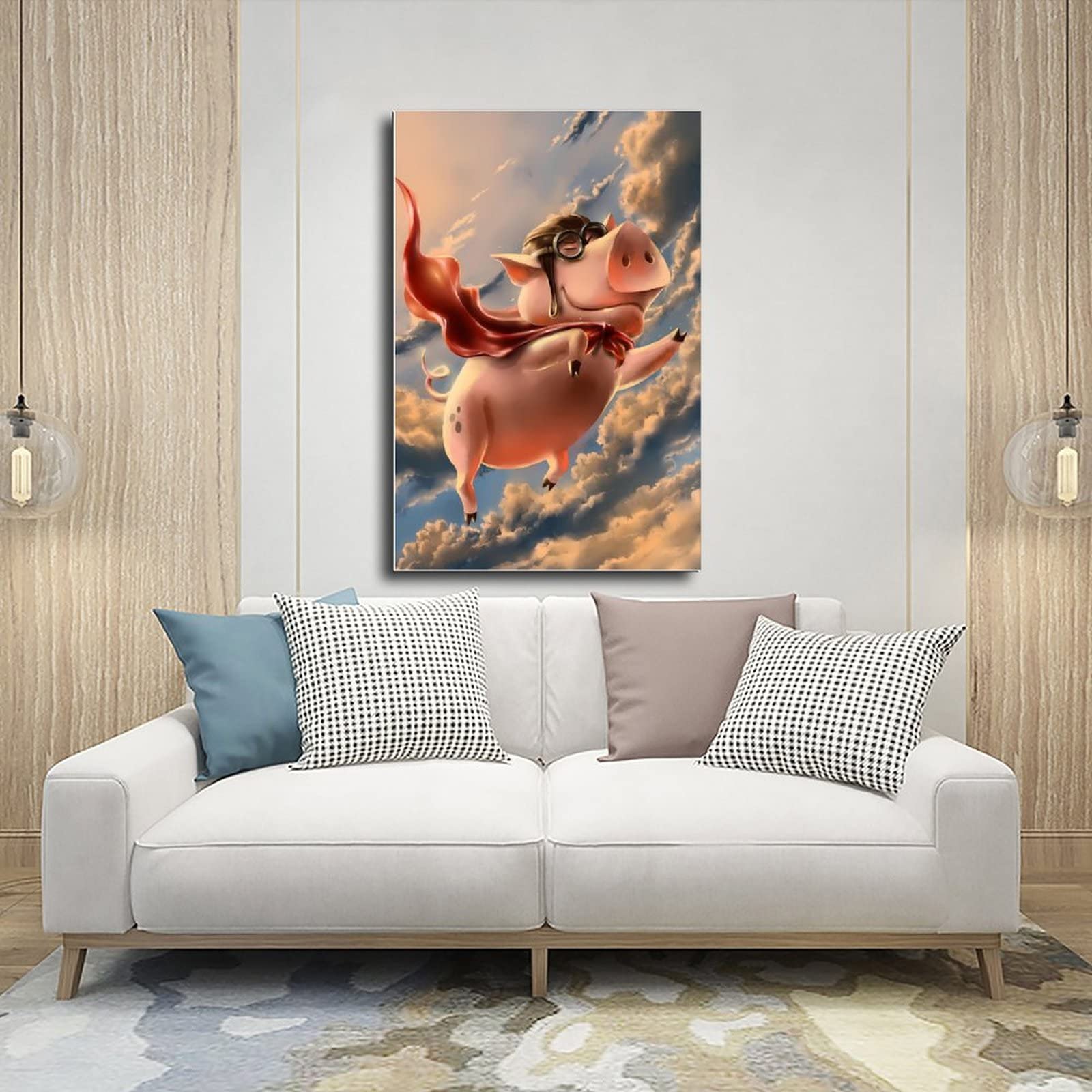 Poster Metallo Porcellino D'India 20x30 Cm – Scritta My Lord – Arredo Parete Simpatico