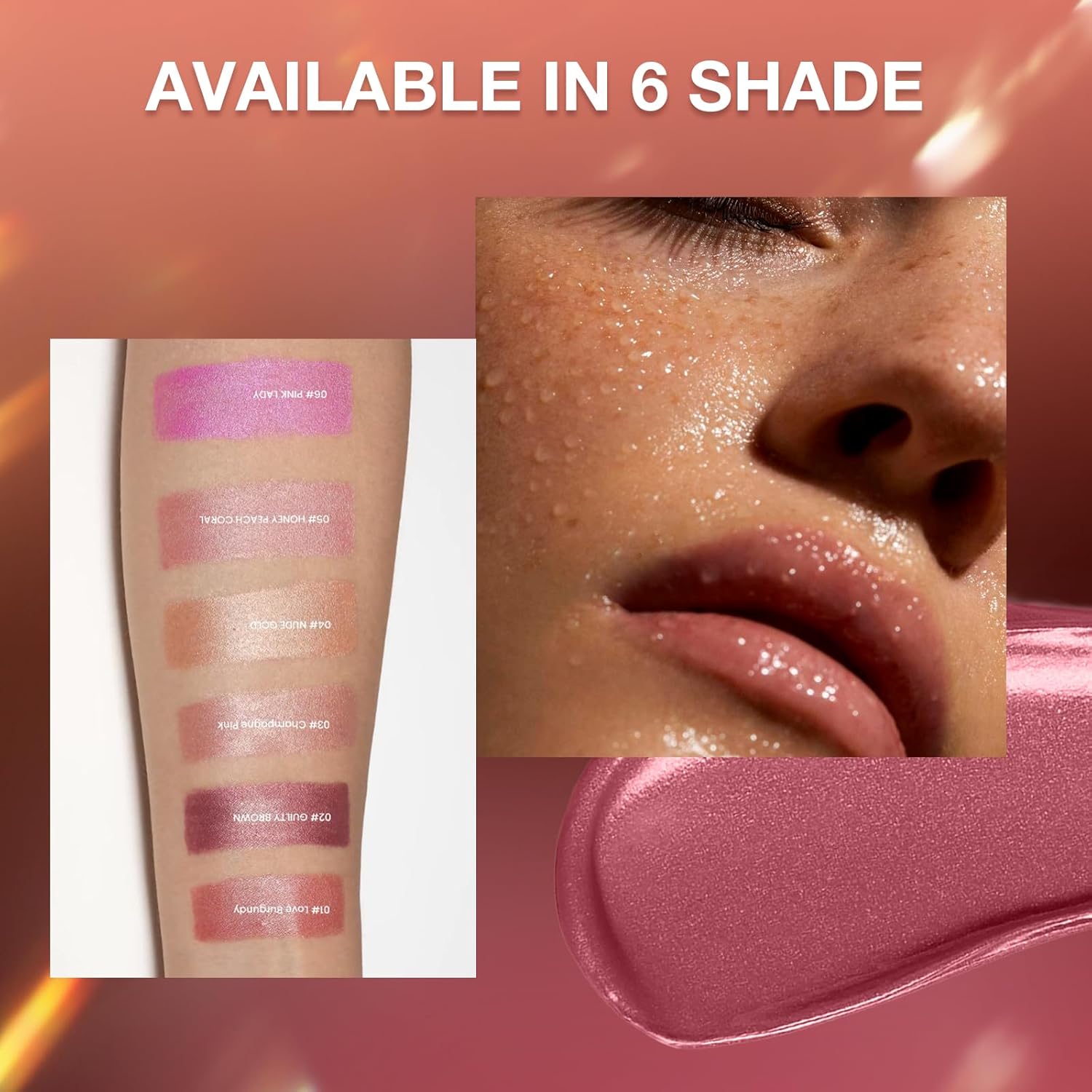 BEAUTY SEARCHER Lipstick, Metallic Shine Finish Lip Balm Glossy Hydrating Nude Velvet Red Long-Lasting Moisturisation Luxury Lip Stick Makeup # 02 Guilty Brown 6 BEAUTY SEARCHER Lipstick, Metallic Shine Finish Lip Balm Glossy Hydrating Nude Velvet Red Long-Lasting Moisturisation Luxury Lip Stick Makeup # 02 Guilty Brown
