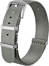 Anbeer Cinturini per orologi in nylon per uomo e donna, cinturino di ricambio militare monoblocco con fibbia in acciaio inossidabile da 18mm,20mm,22mm