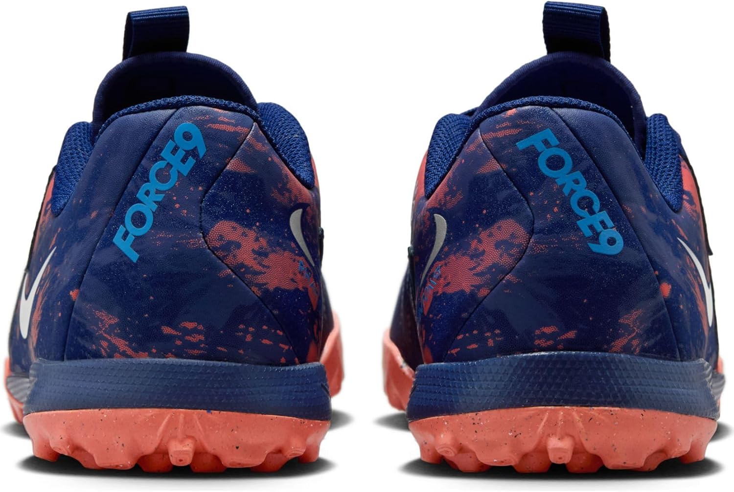 Nike Jr. Phantom GX 2 Academy Erling Haaland Big Kids' TF Low-Top Soccer Shoes (HF1608-400, Blue Void/Chrome) Size 1