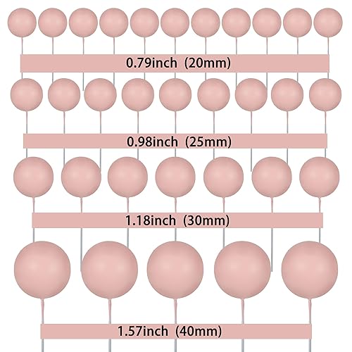 Miniatura 2 de Gyufise 30 piezas de bolas para decoración de tartas, bolas, bolas, bolas de espuma, decoración de cupcakes, mini globos, baby shower, decoración de