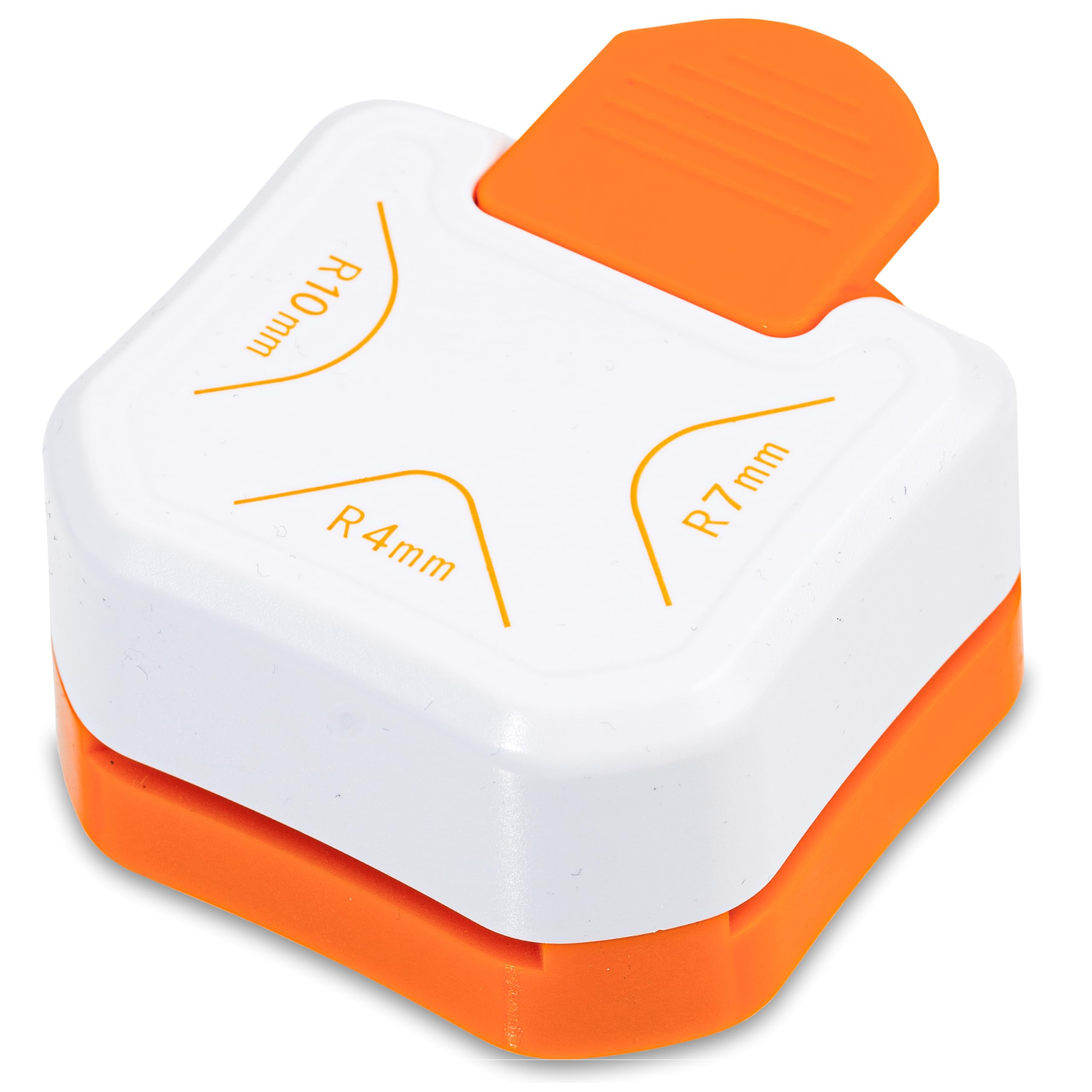 Eckenstanzer - 3in1 für Radius 4, 7 und 10 mm - für Laminierfolien, Papier, Karten, Fotos, Handouts, Urkunden und Dokumente - Corner-Cutter Eckenabrunder