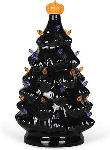 Miniatura 4 de Raz 4019225 Árbol iluminado de Halloween, 11.25 pulgadas, multicolor