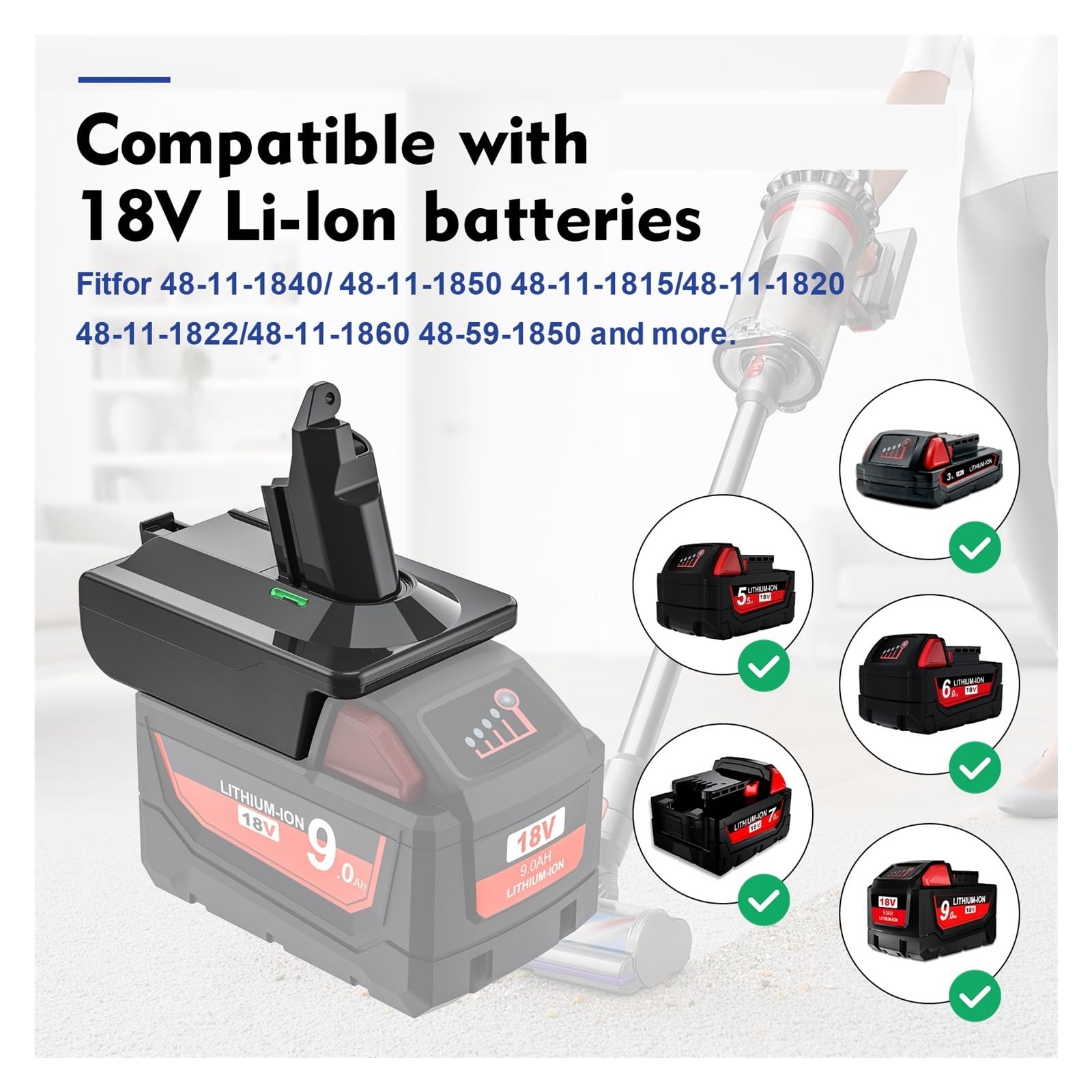 Amazon.co.jp: アダプター、マキタと互換性あり、18V リチウム電池