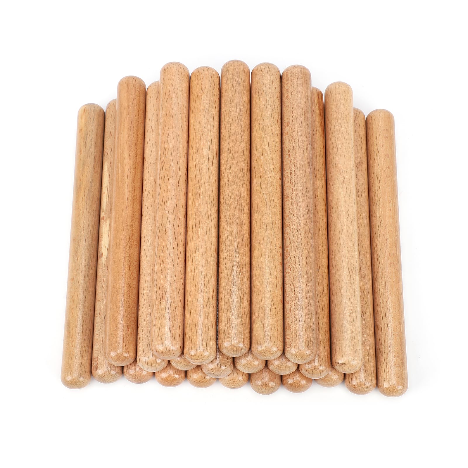 ZDAGELD 24 Pairs Wooden Rhythm Sticks, Beech Wood Music Education Percussion Instrument Orff Drumsticks for Kids Classroom Group Activities, Storage Bag Included — view 8