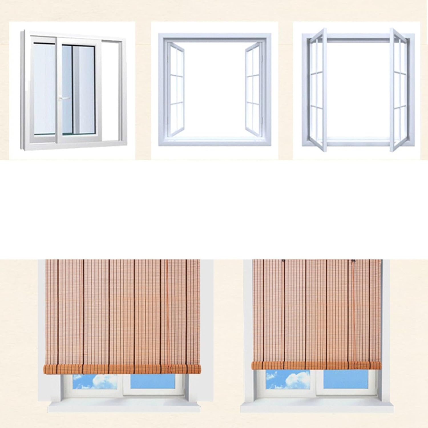 竹すだれ 天然の葦 カーテン 目隠しカーテン 炭化ローラーブラ 断熱 竹製ブラインド 半透明 手織りリード プライバシー保護 竹ロー