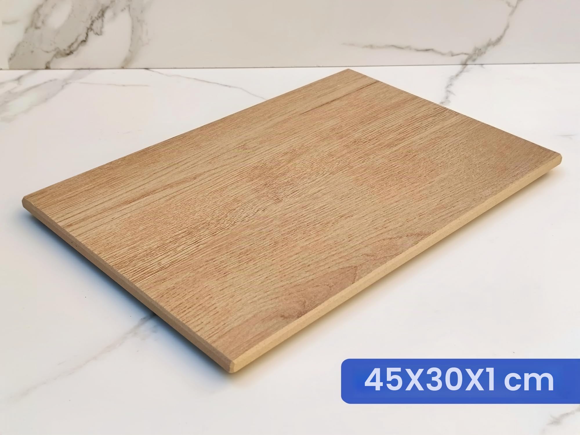 LOANE - Tabla Cortar Cocina - Tabla para Repostería y Amasar, Protector de Encimera, Antibacterial, Fácil de Limpiar, Resistente al Calor y Arañazos, Material Porcelánico (Roble)