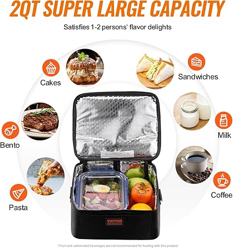 Vista 84 de VEVOR Electric Food Steamer, 9.5Qt Electric Vegetable Steamer with 3-Tier Stackable Trays, Food-Grade Food Steamer for Cooking with 60 Min Timer