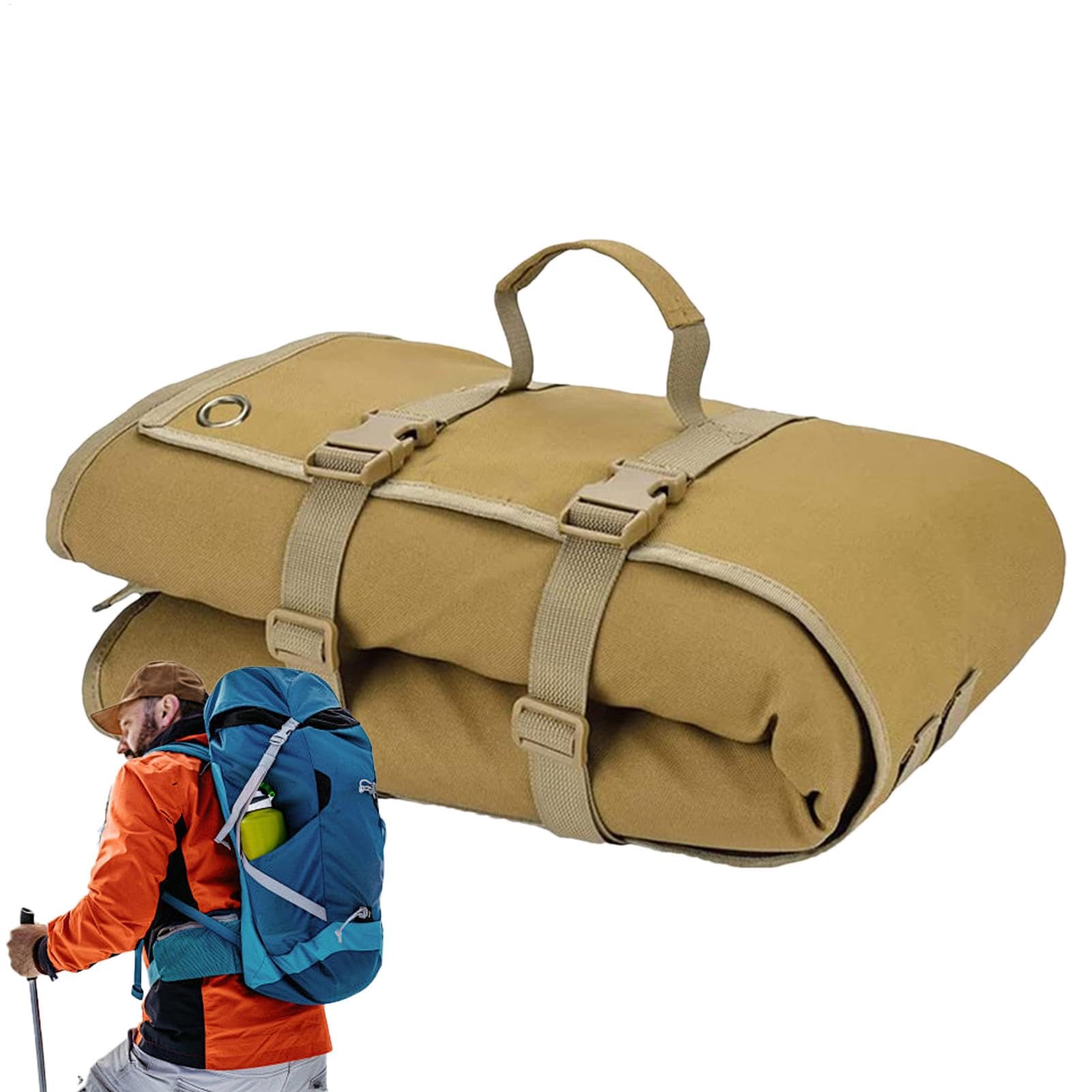 Almohadilla para dormir para acampar, colchoneta de camping, manta plegable para dormir, impermeable gruesa y plana, alfombra de playa de arena, manta de picnic para senderismo, siesta diaria,